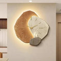 Moderne Holz-Wanduhr mit lautlosem Uhrwerk und USB-Beleuchtung