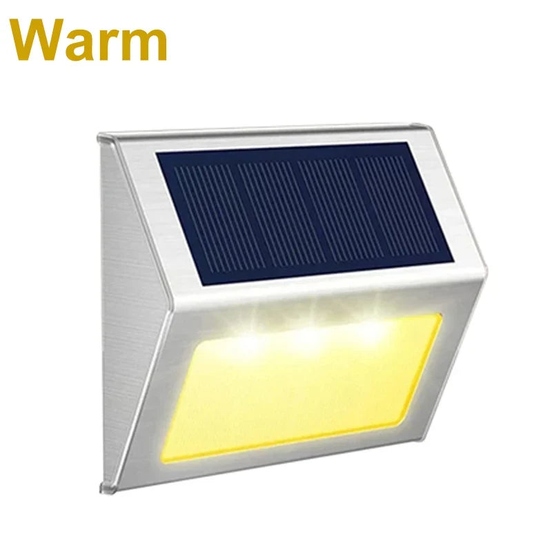 Solar Stufenleuchte Edelstahl – Kabellose LED-Außenbeleuchtung