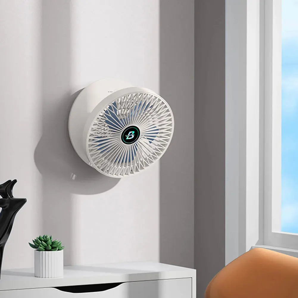 Faltbarer Mini Ventilator 2-in-1 – Tischventilator & Wandventilator mit Akku
