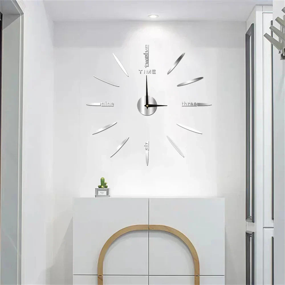 Selbstklebende 3D-Wanduhr aus Acryl – Modern und individuell