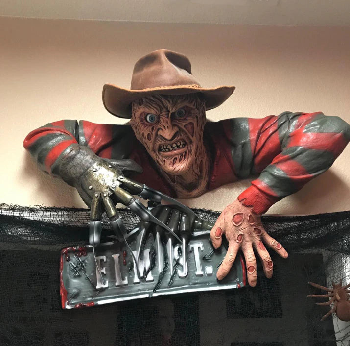 Gruseliger Grabwanderer zum Aufhängen – Halloween Wanddekoration aus Harz