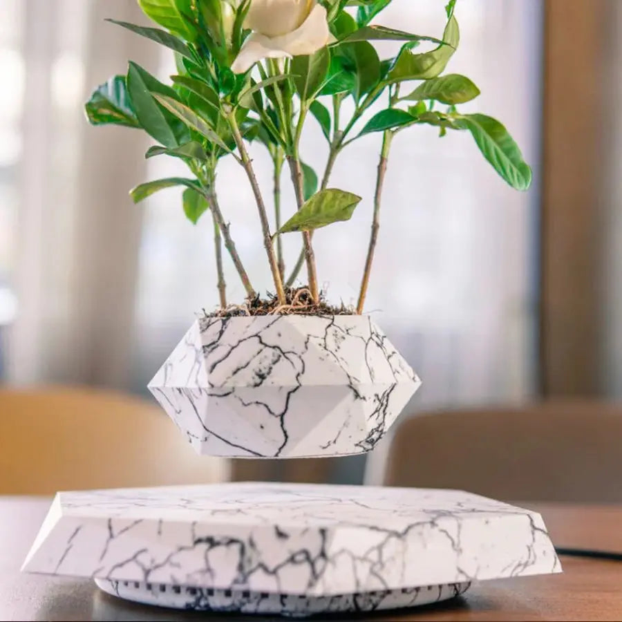 Schwebender Blumentopf 360° drehbar – Magnetischer Pflanzenständer