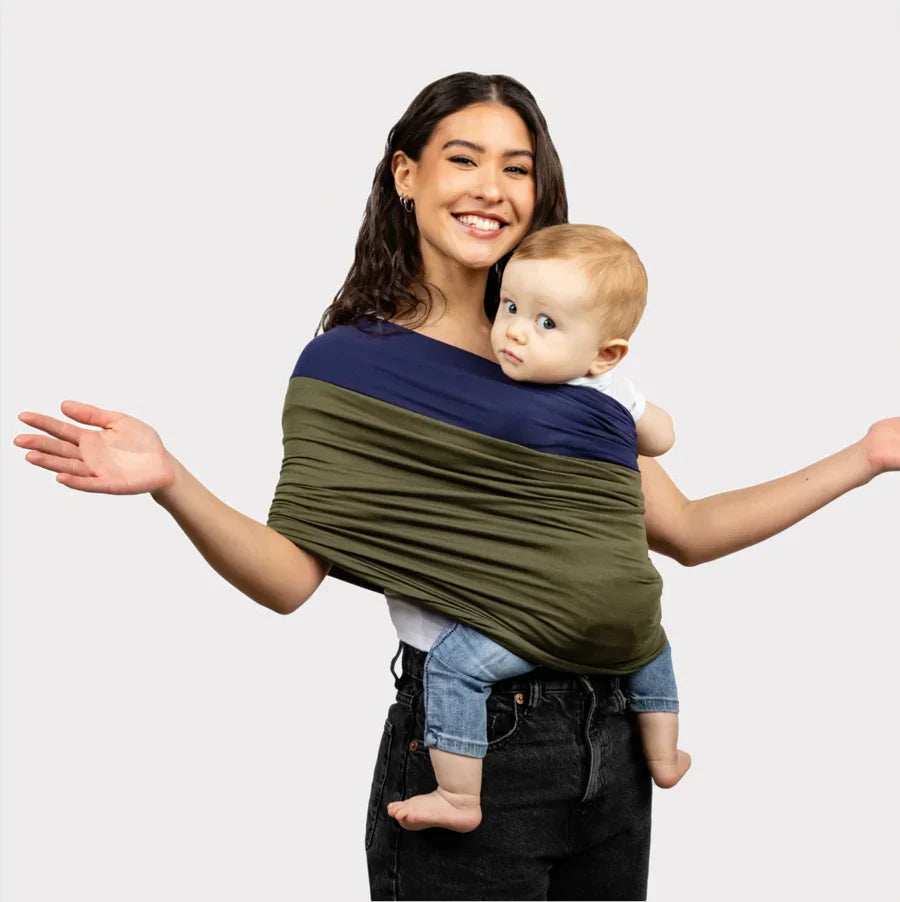 Babytrage Bio-Baumwolle - Ergonomische Tragehilfe ohne Schnallen