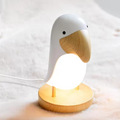 Wiederaufladbare Nachtlampe im Vogel-Design aus Holz