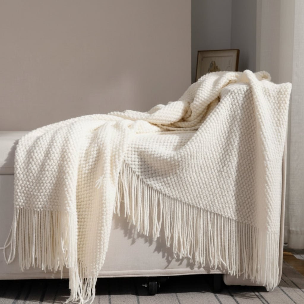 Strick-Fleecedecke mit Fleece-Innenfutter – weich und dekorativ