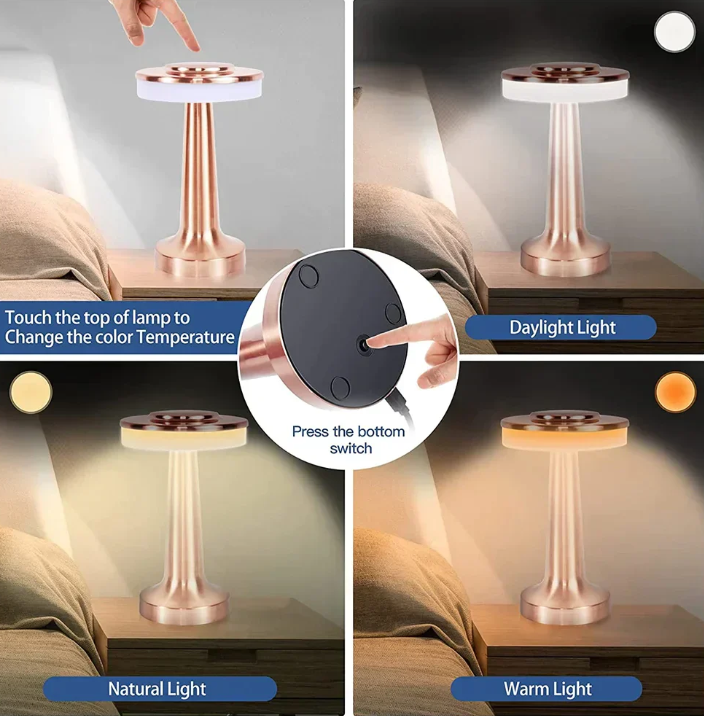 Kabellose LED-Tischleuchte mit dimmbarem Licht – flexibel einsetzbar