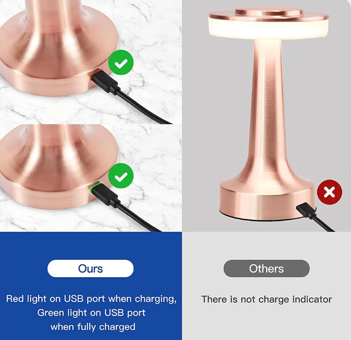 Kabellose LED-Tischleuchte mit dimmbarem Licht – flexibel einsetzbar