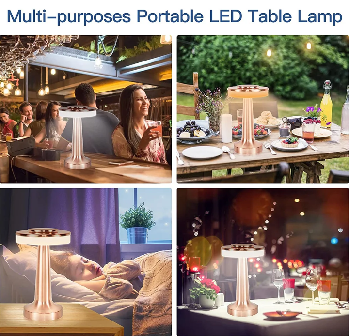 Kabellose LED-Tischleuchte mit dimmbarem Licht – flexibel einsetzbar