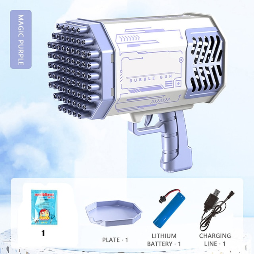 Seifenblasenpistole LED elektrisch wiederaufladbar Kinder Outdoor