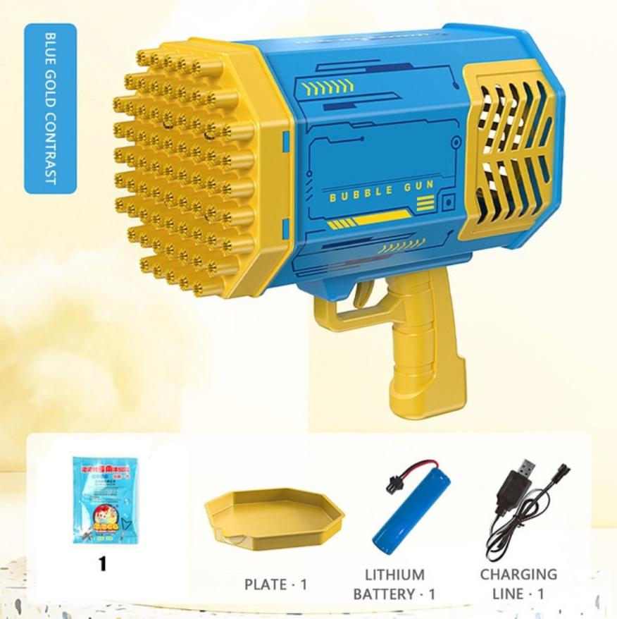 Seifenblasenpistole LED elektrisch wiederaufladbar Kinder Outdoor