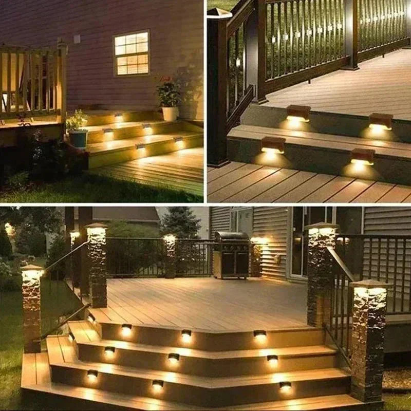 Stufenleuchten 8er Set LED Außenbeleuchtung für Garten Treppe