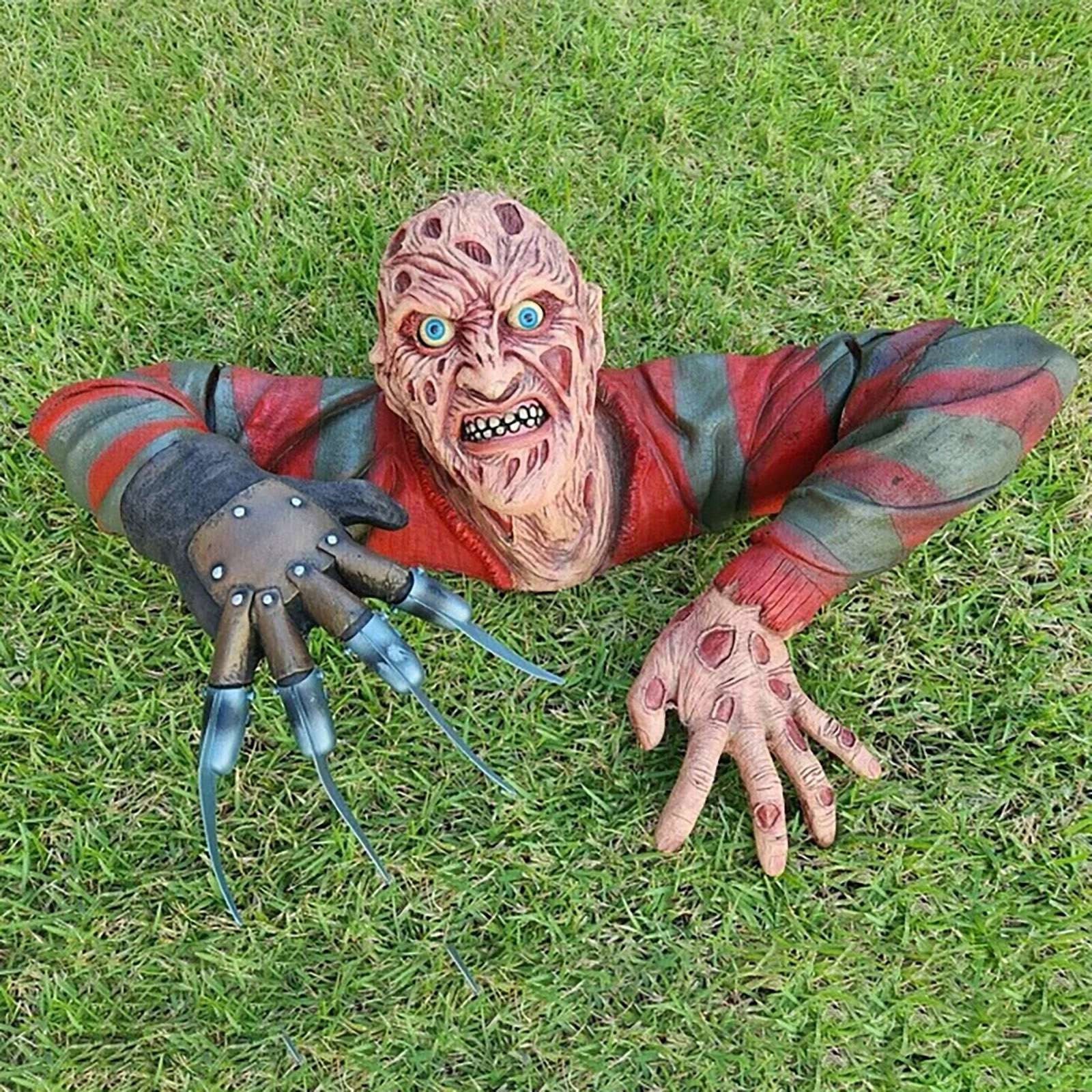 Gruseliger Grabwanderer zum Aufhängen – Halloween Wanddekoration aus Harz