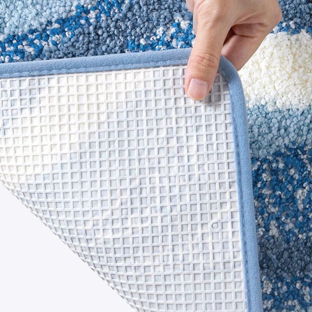 Badematte mit Küstendesign – weich, saugfähig und rutschhemmend