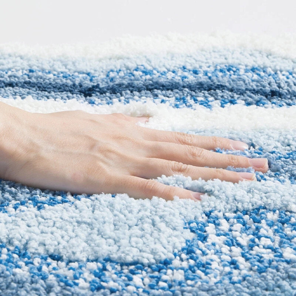 Badematte mit Küstendesign – weich, saugfähig und rutschhemmend
