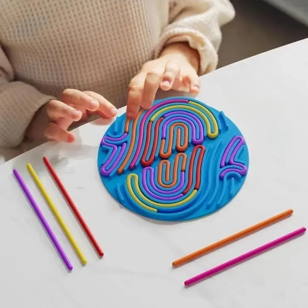 Fidget Board Silikon Pop It - Sensorisches Aktivitätsspielzeug 20x20cm