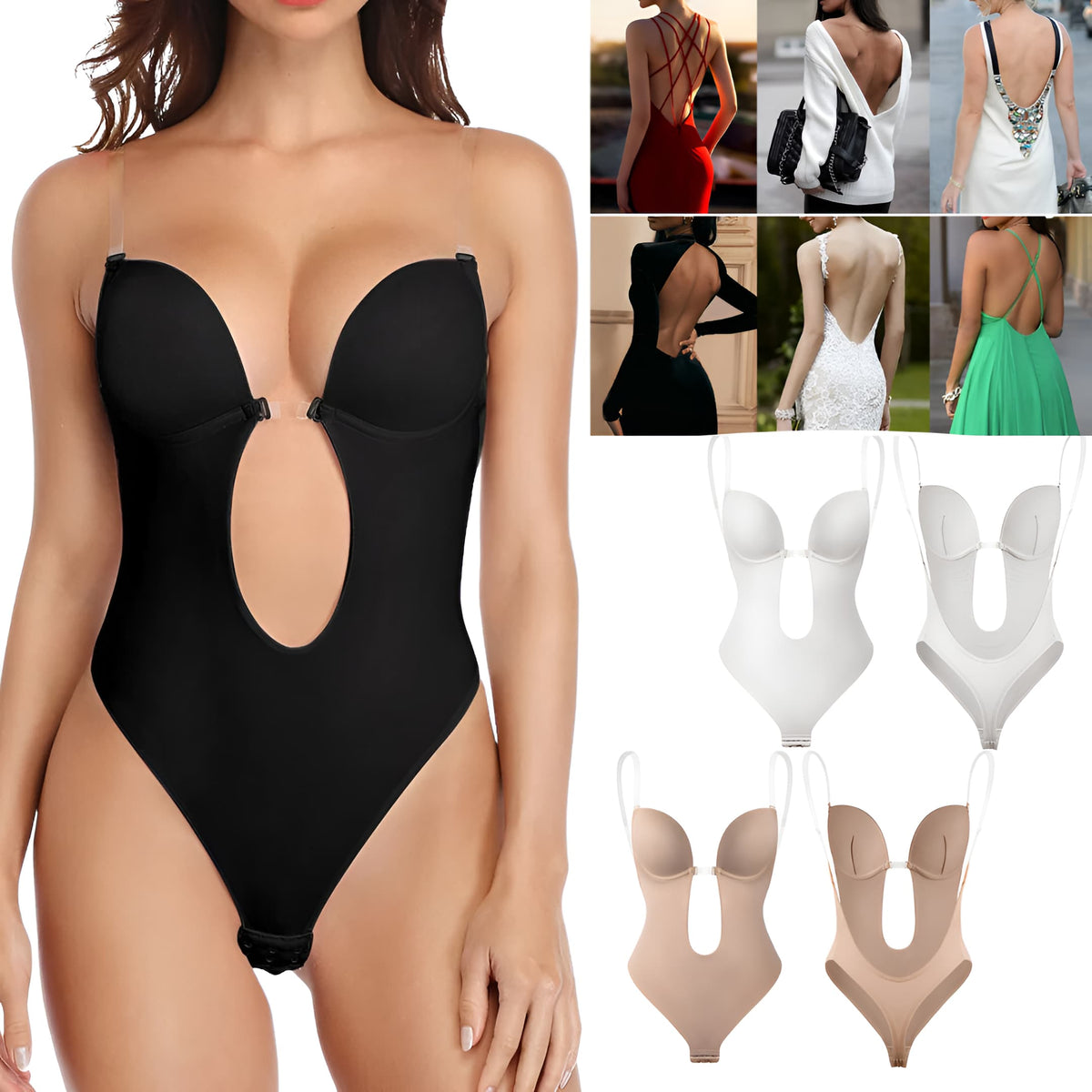 Nahtloser Shapewear BH mit Push-Up-Effekt für Damen