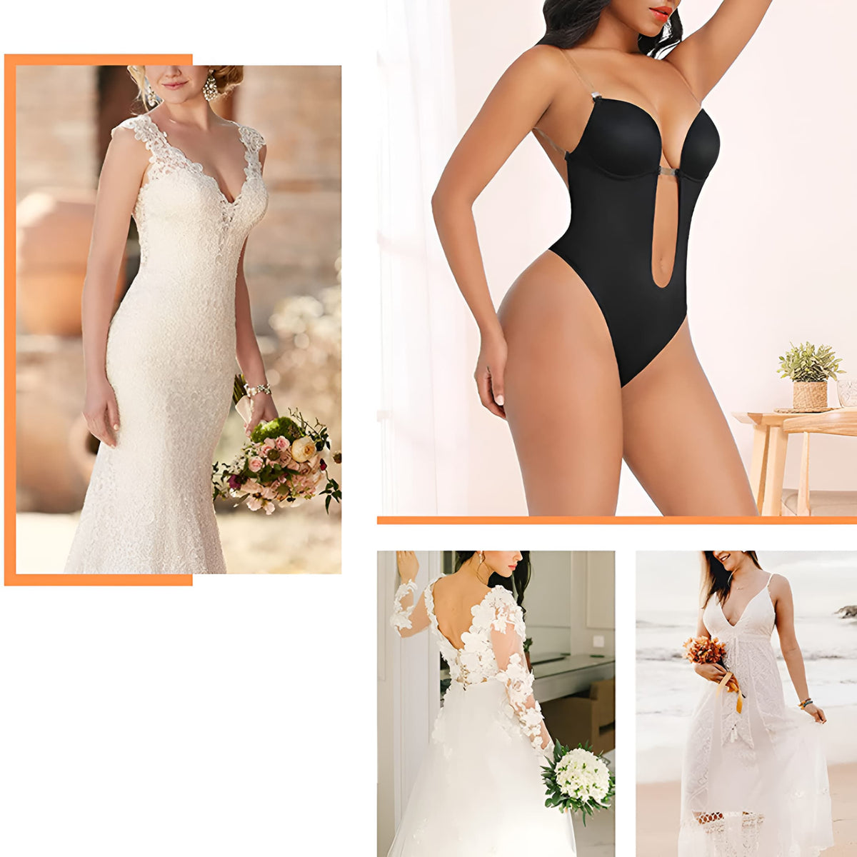 Nahtloser Shapewear BH mit Push-Up-Effekt für Damen