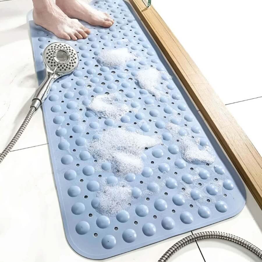 Rutschfeste Badematte mit Saugnäpfen für Badewanne und Dusche