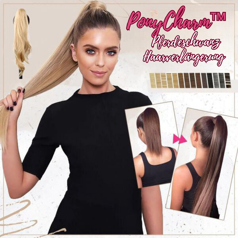 Pferdeschwanz Haarverlängerung Clip In 80cm - Kunsthaar Extensions