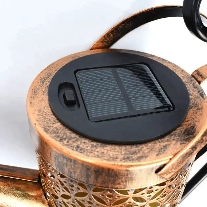 Solar Gartenlampe Gießkanne mit Regengeräusch - Automatisches Licht