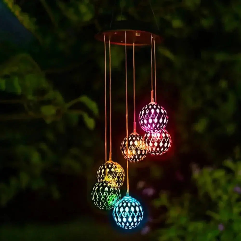 Windspiel LED Farbwechsel – Gartendeko mit Licht für Außenbereich