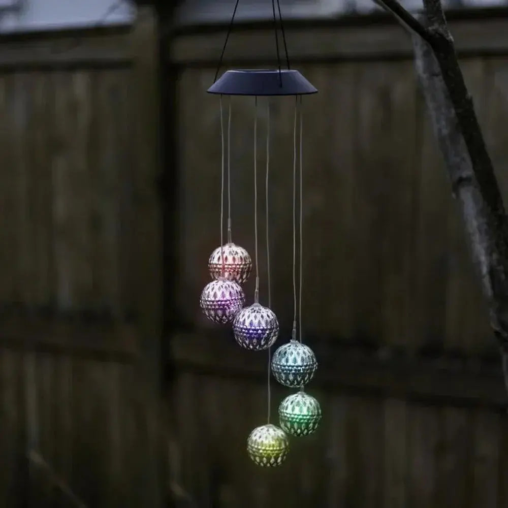 Windspiel LED Farbwechsel – Gartendeko mit Licht für Außenbereich