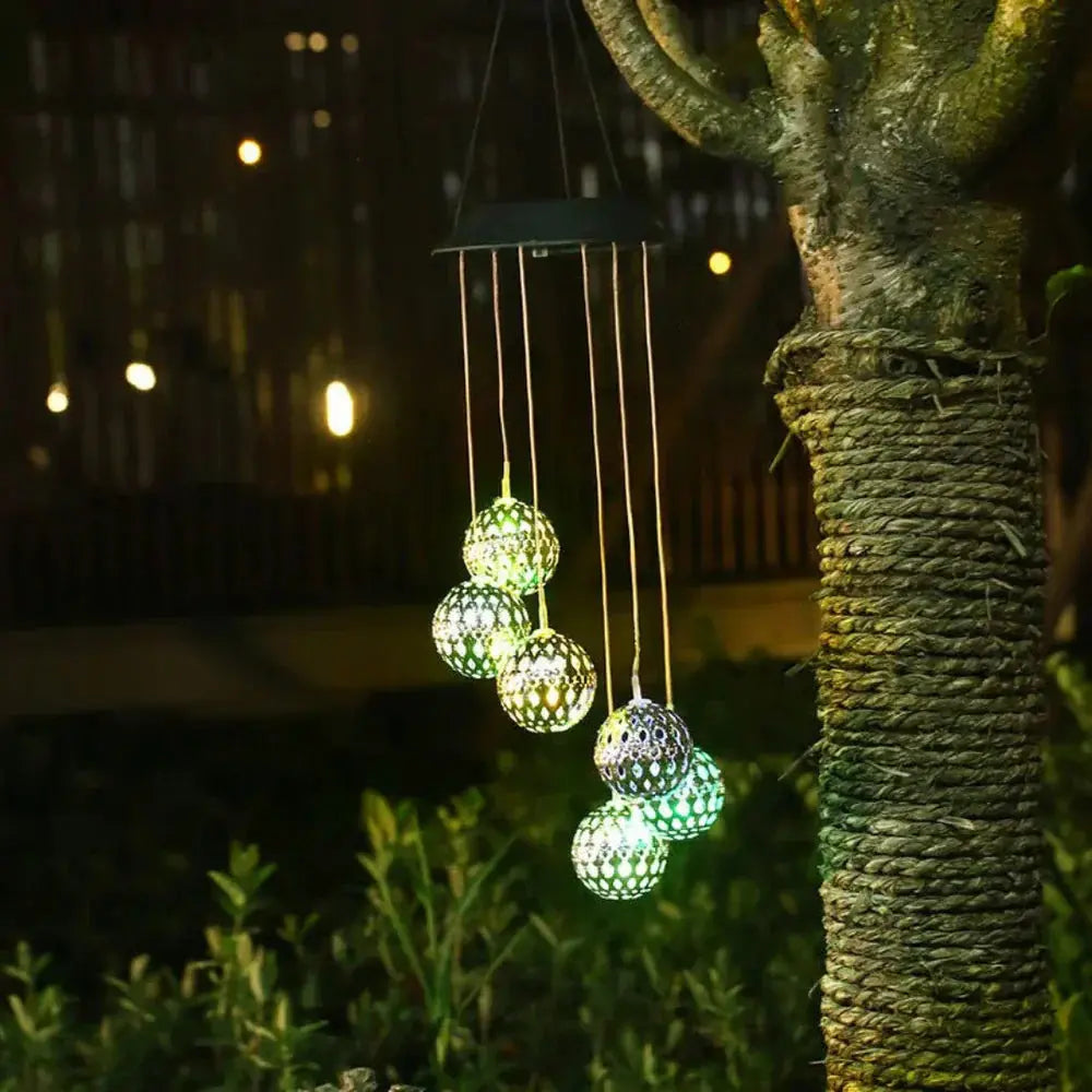 Windspiel LED Farbwechsel – Gartendeko mit Licht für Außenbereich