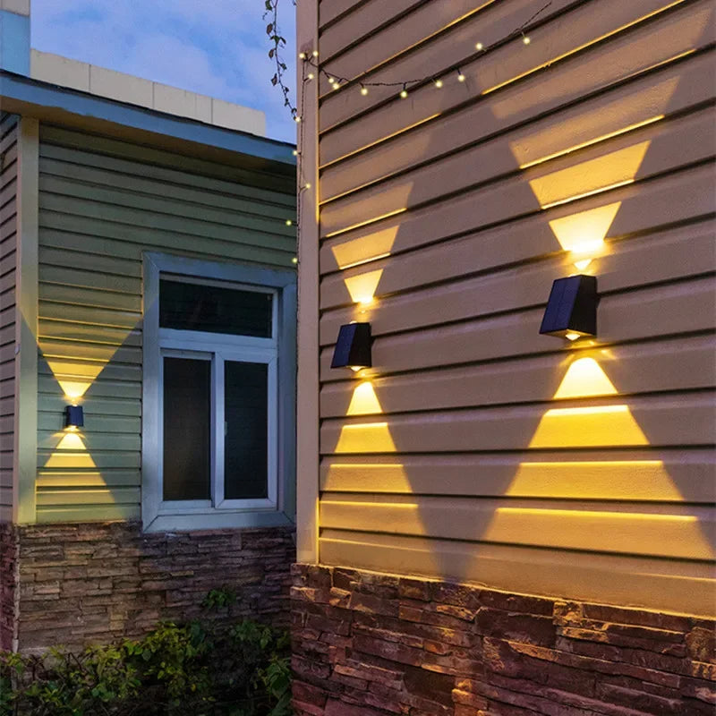 Solar LED Wandleuchte für außen – kabellos & wetterfest
