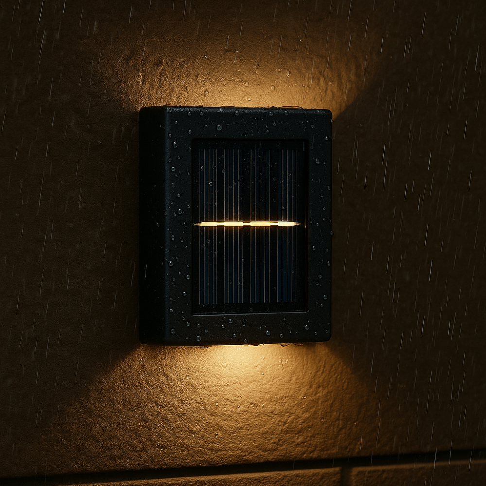 Wandlampe Außen mit warmweißem LED-Licht – 4er-Set