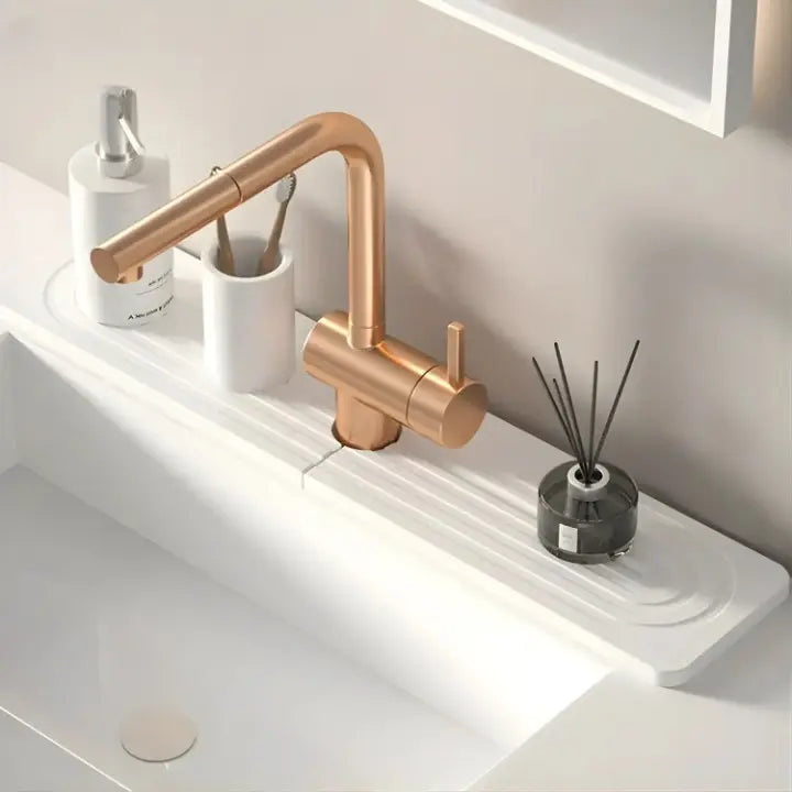 Kieselgur Spülbecken Untersetzer - Wassertropfen Auffangmatte für Küche