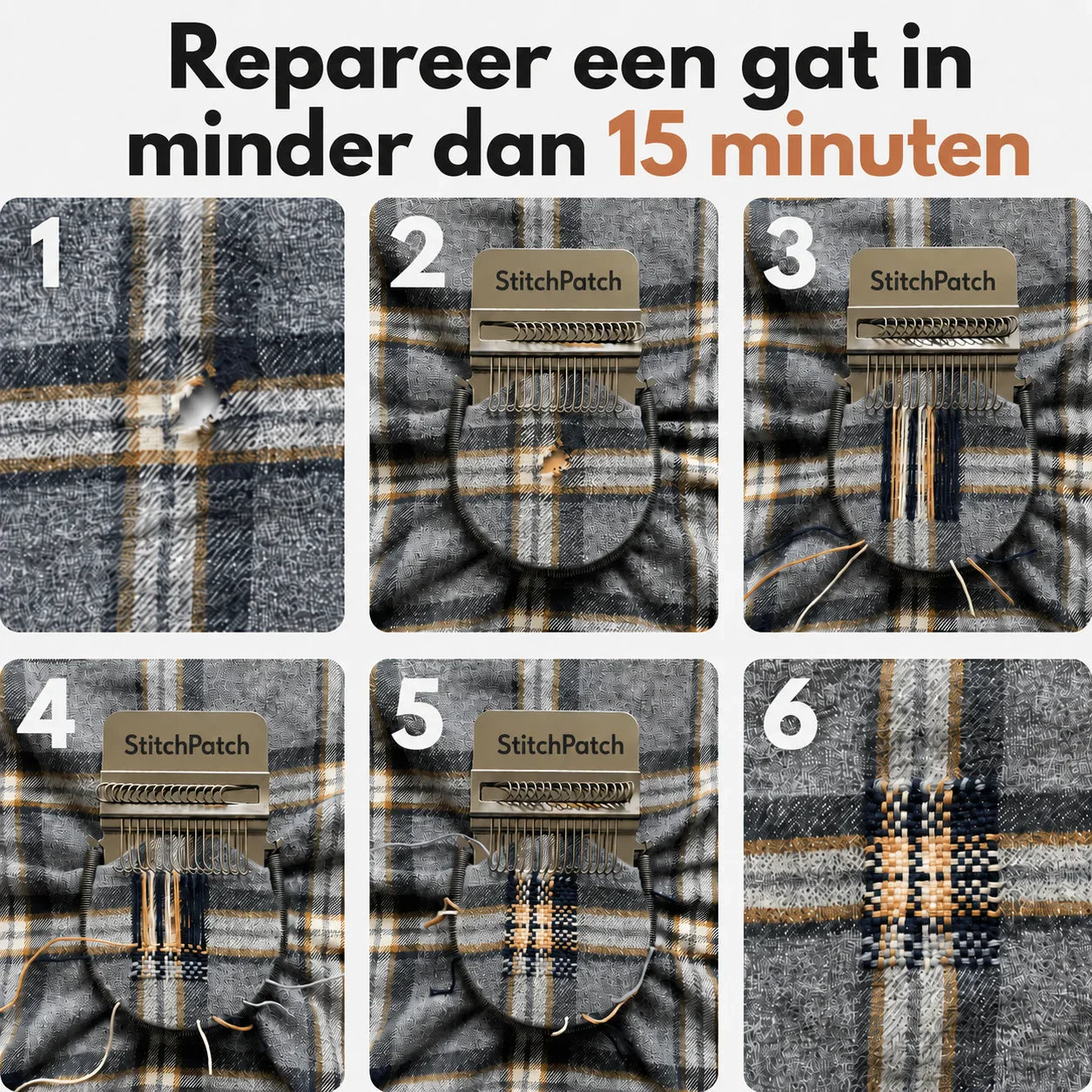 Kleidung reparieren ohne Nähen – Patch Set für Löcher & Scheuerstellen