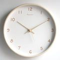 Analoge Holz-Wanduhr mit geräuschlosem Uhrwerk – 25 cm