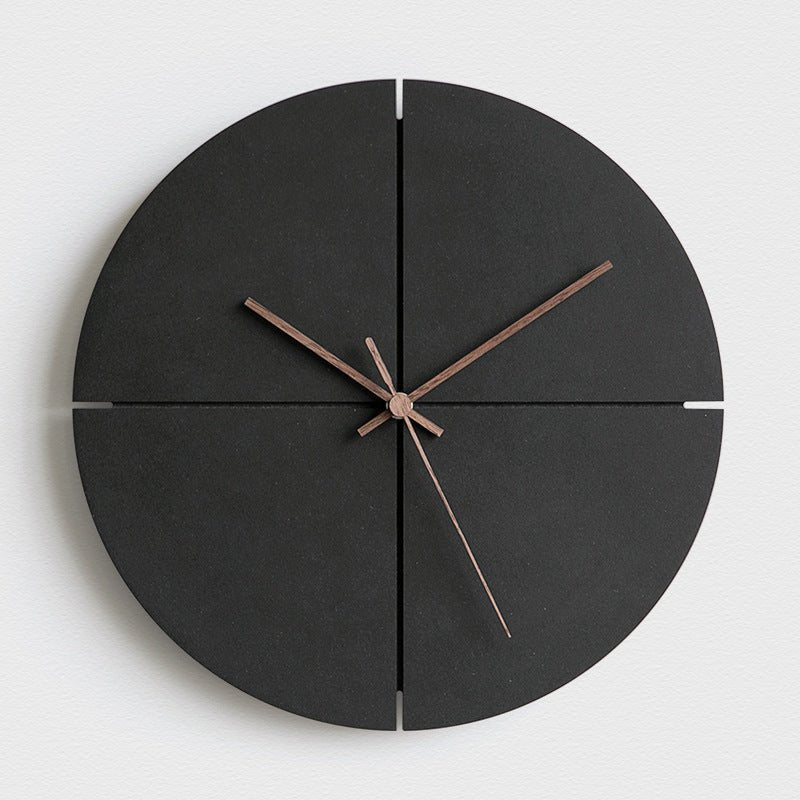 Lautlose Wanduhr mit minimalistischem Design für Wohnräume