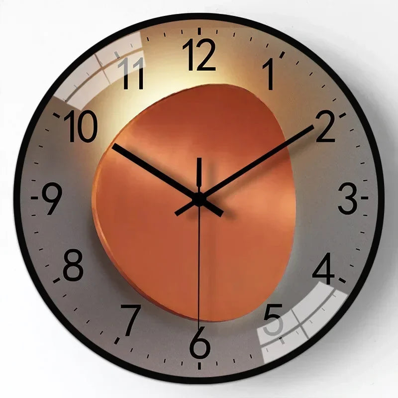 Lautlose Wanduhr mit elegantem Design für Schlafzimmer