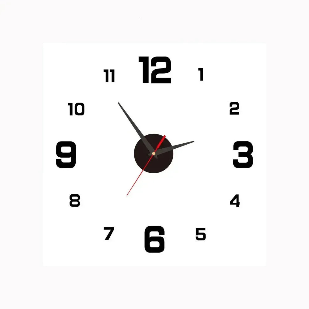 Lautlose Wanduhr mit elegantem Design für Schlafzimmer