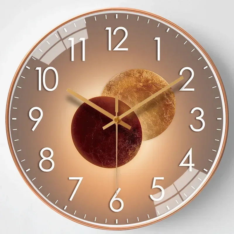 Lautlose Wanduhr mit elegantem Design für Schlafzimmer