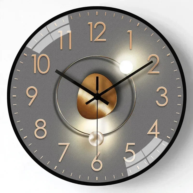 Lautlose Wanduhr mit elegantem Design für Schlafzimmer