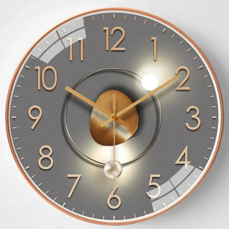 Lautlose Wanduhr mit elegantem Design für Schlafzimmer