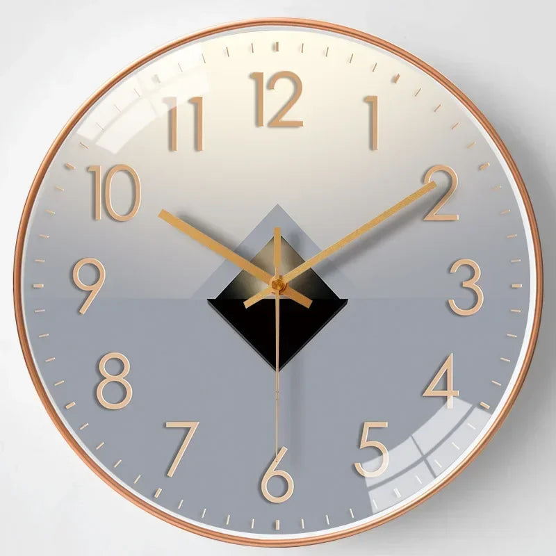 Lautlose Wanduhr mit elegantem Design für Schlafzimmer
