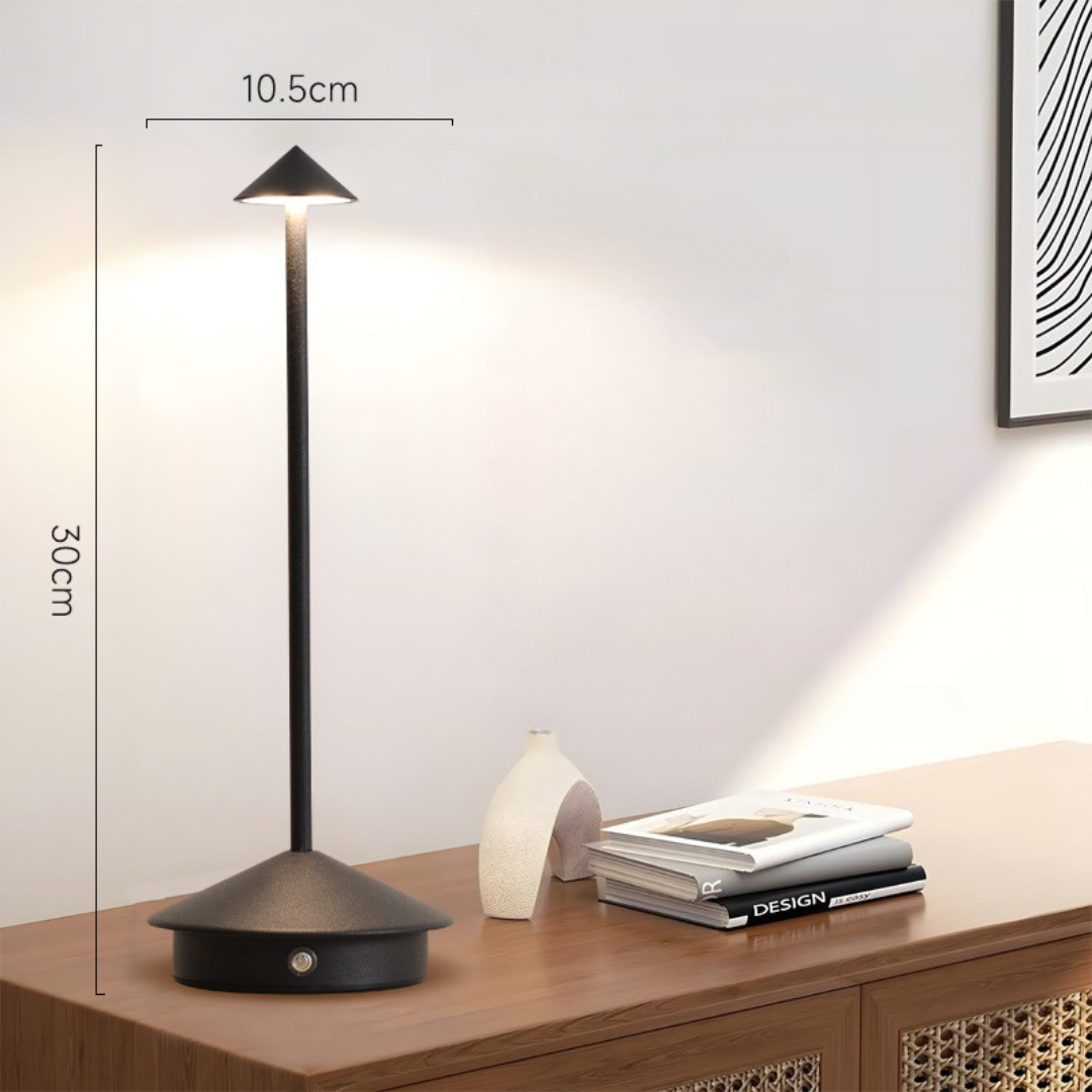 Kabellose LED Tischlampe mit Touch-Dimmer und USB-Akku