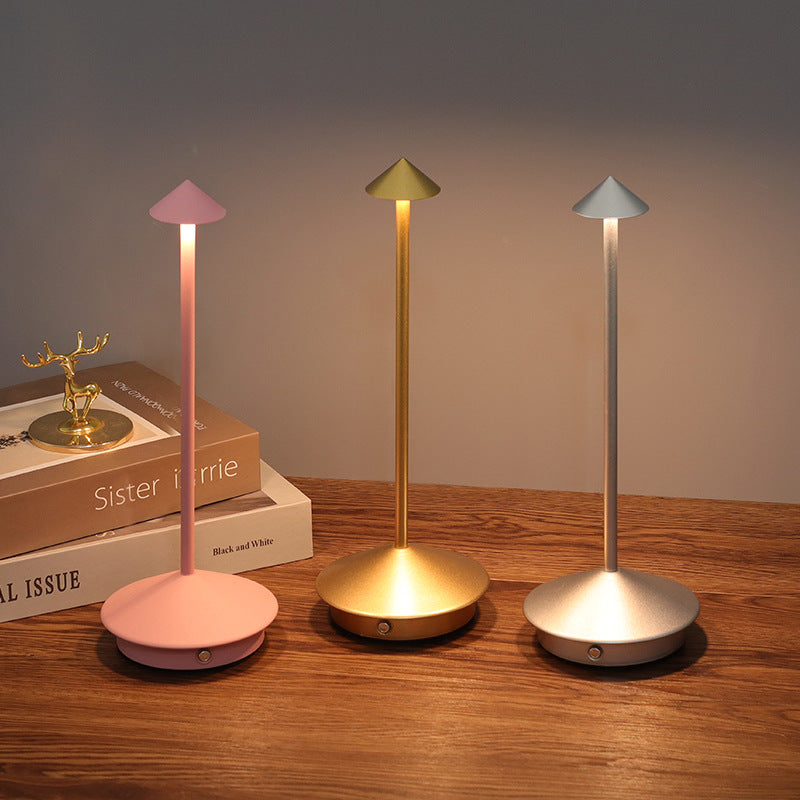 Kabellose LED Tischlampe mit Touch-Dimmer und USB-Akku