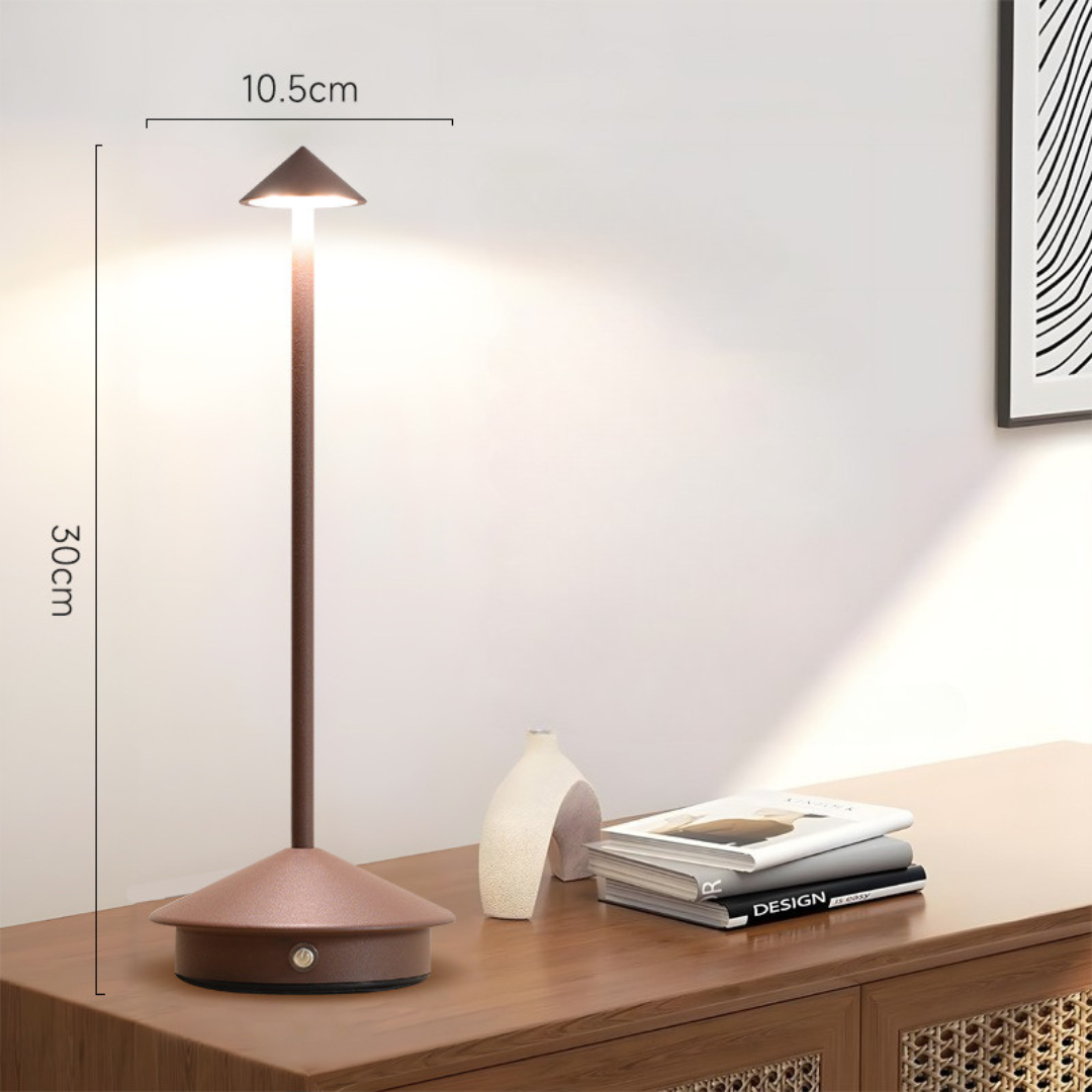 Kabellose LED Tischlampe mit Touch-Dimmer und USB-Akku