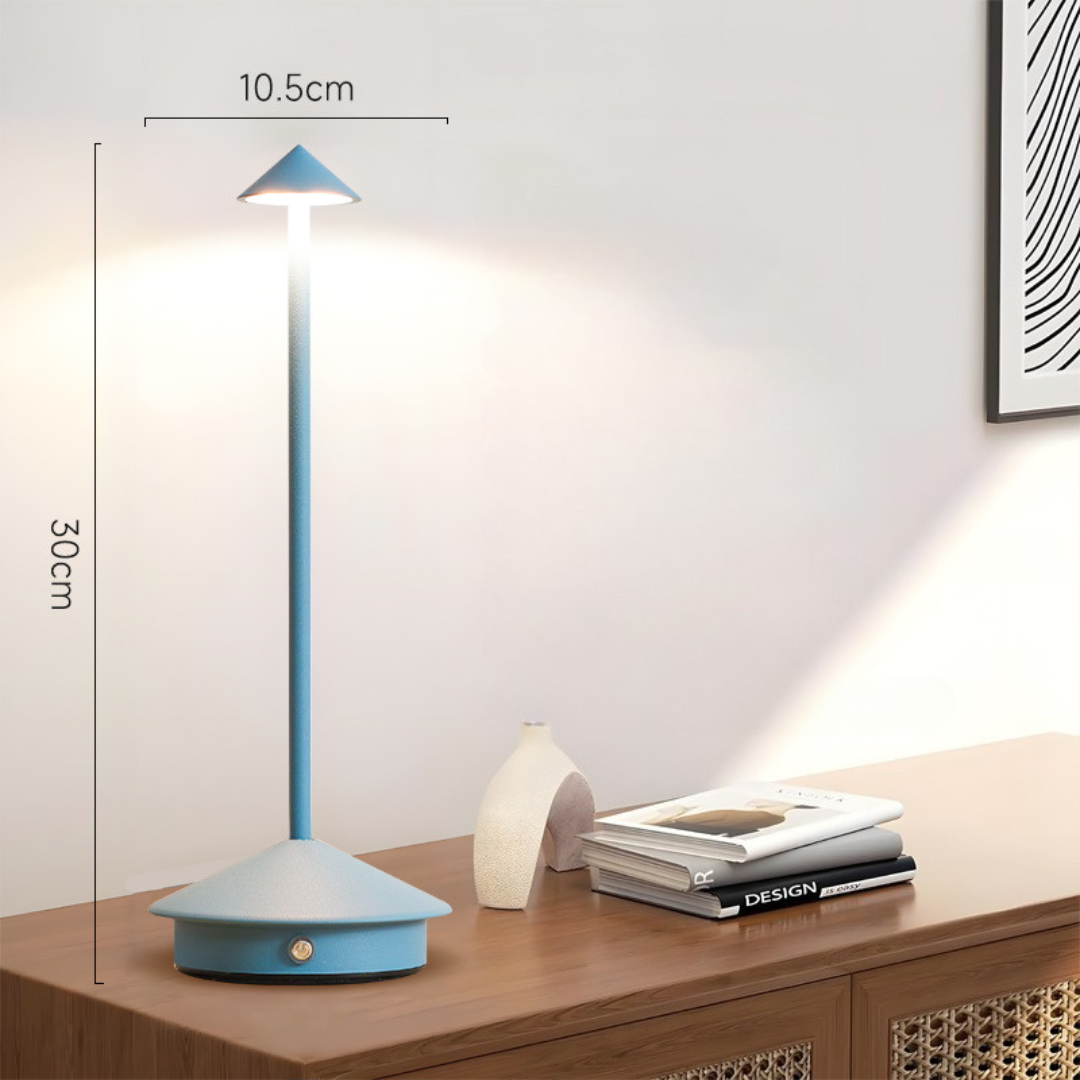 Kabellose LED Tischlampe mit Touch-Dimmer und USB-Akku