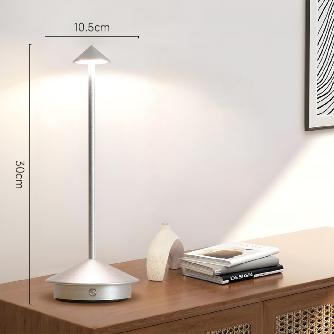 Kabellose LED Tischlampe mit Touch-Dimmer und USB-Akku