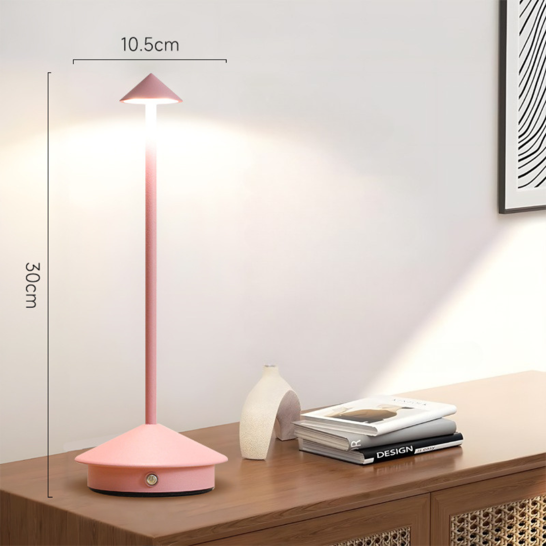 Kabellose LED Tischlampe mit Touch-Dimmer und USB-Akku