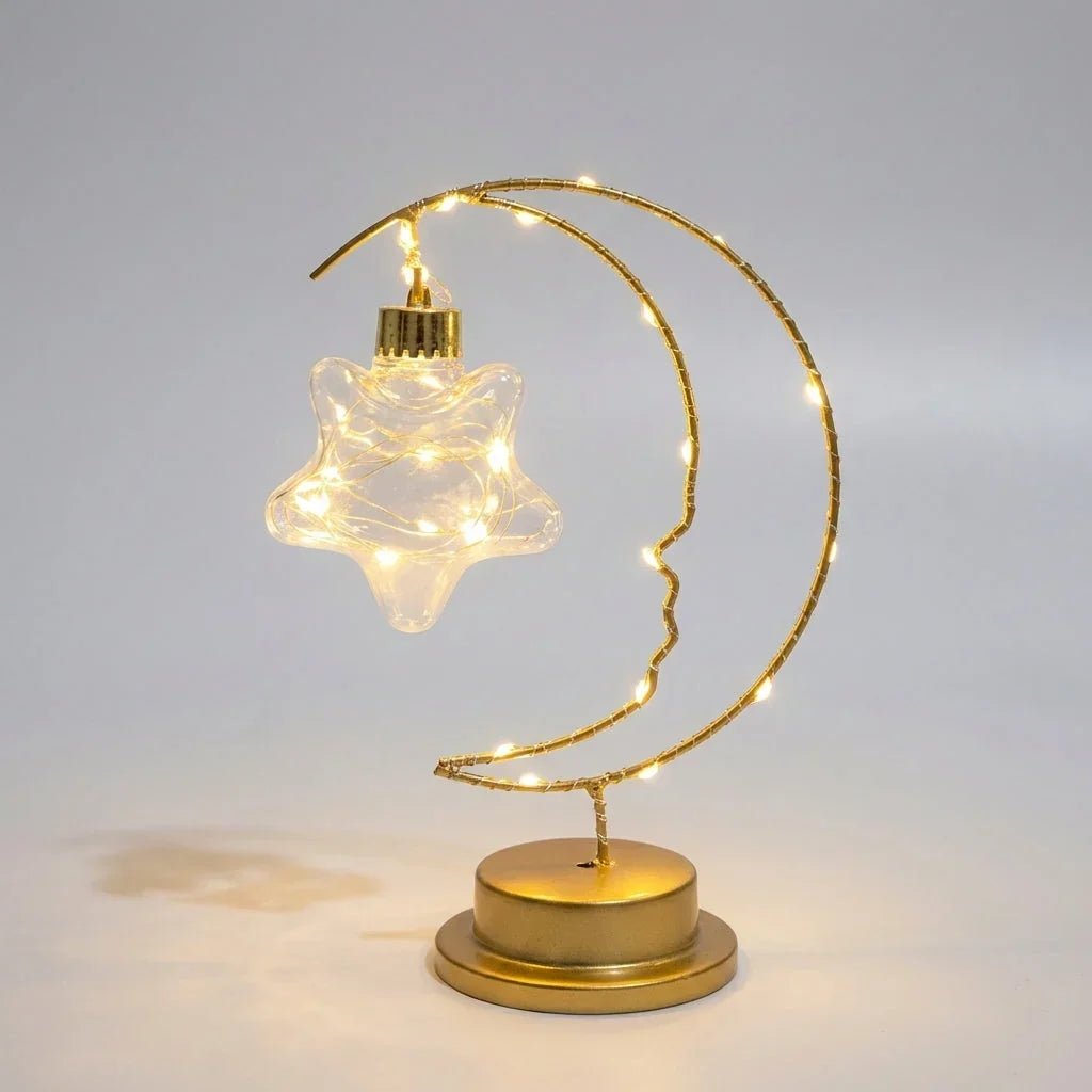 LED Tischlampe Monddesign mit verstellbaren Lichtmodi