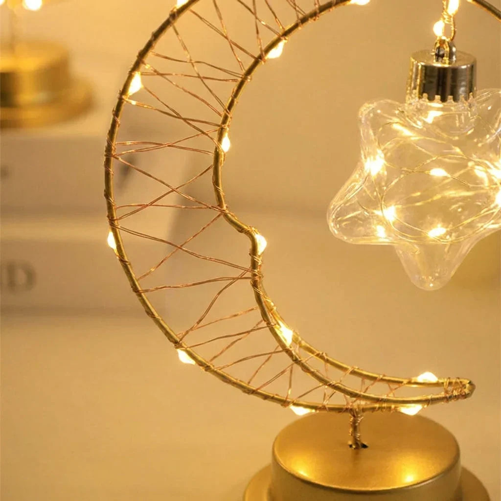 LED Tischlampe Monddesign mit verstellbaren Lichtmodi