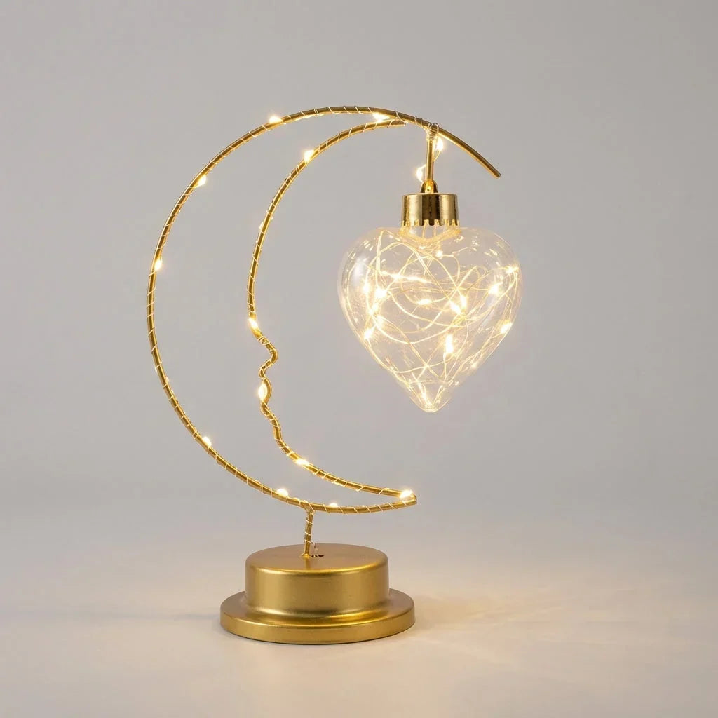 LED Tischlampe Monddesign mit verstellbaren Lichtmodi