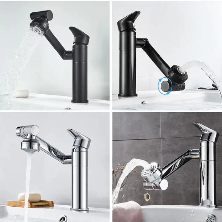 Drehbarer Wasserhahn 1080° - Küche & Bad Edelstahl Armatur