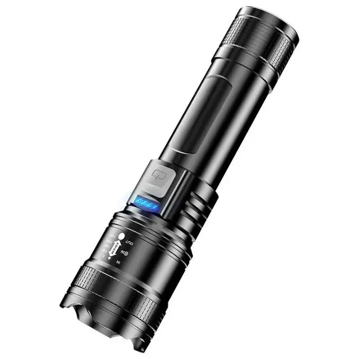 LED Taschenlampe wiederaufladbar - wasserfest mit Zoom-Funktion